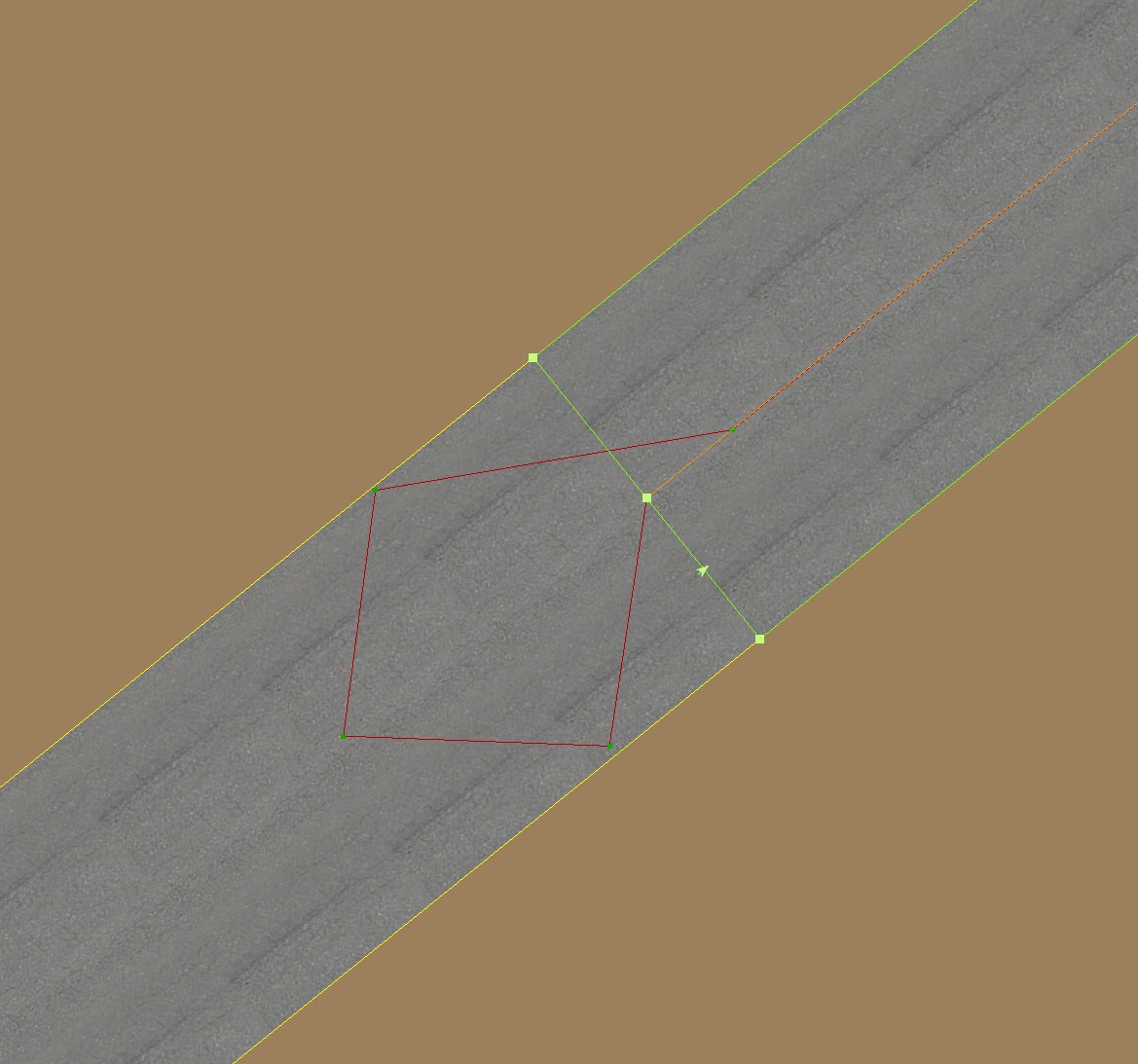 airport utility dotted line